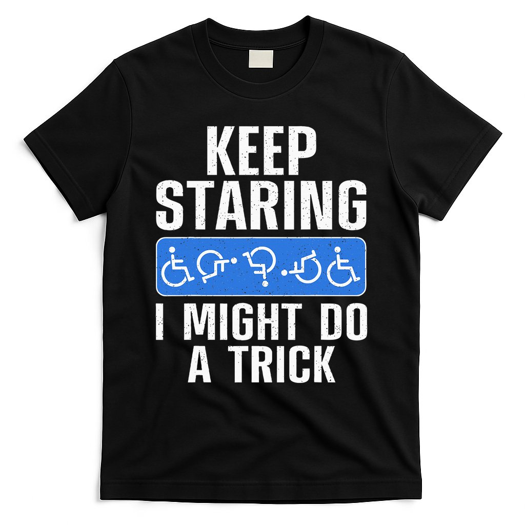 Cool Wheelchair Bound Art Cripple Handicapped T-Shirt