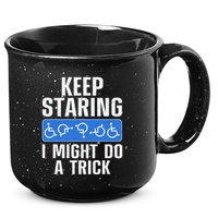 Cool Wheelchair Bound Art Cripple Handicapped 15oz Campfire Ceramic Mug