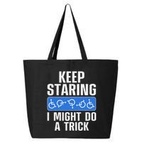 Cool Wheelchair Bound Art Cripple Handicapped 25L Jumbo Tote