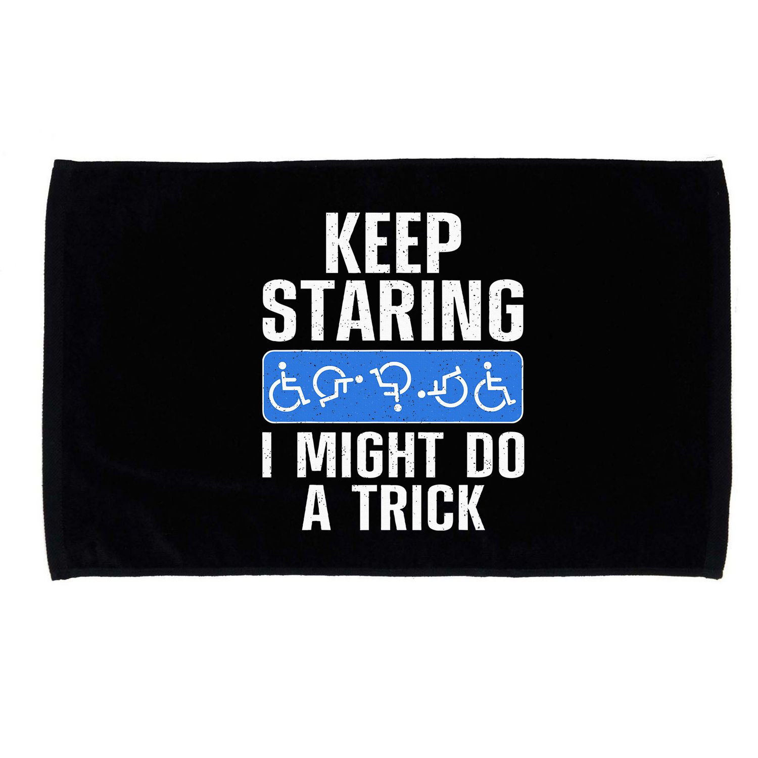 Cool Wheelchair Bound Art Cripple Handicapped Microfiber Hand Towel