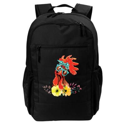 Chicken With Bandana Headband And Glasses Cute Backpack