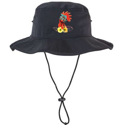 Chicken With Bandana Headband And Glasses Cute Bucket Hat