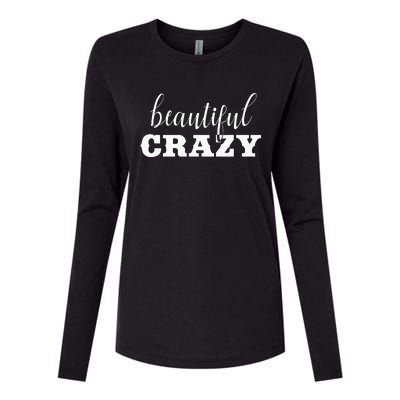 Crazy Women Beautiful Country Music Girl Design Idea Womens Cotton Relaxed Long Sleeve T-Shirt