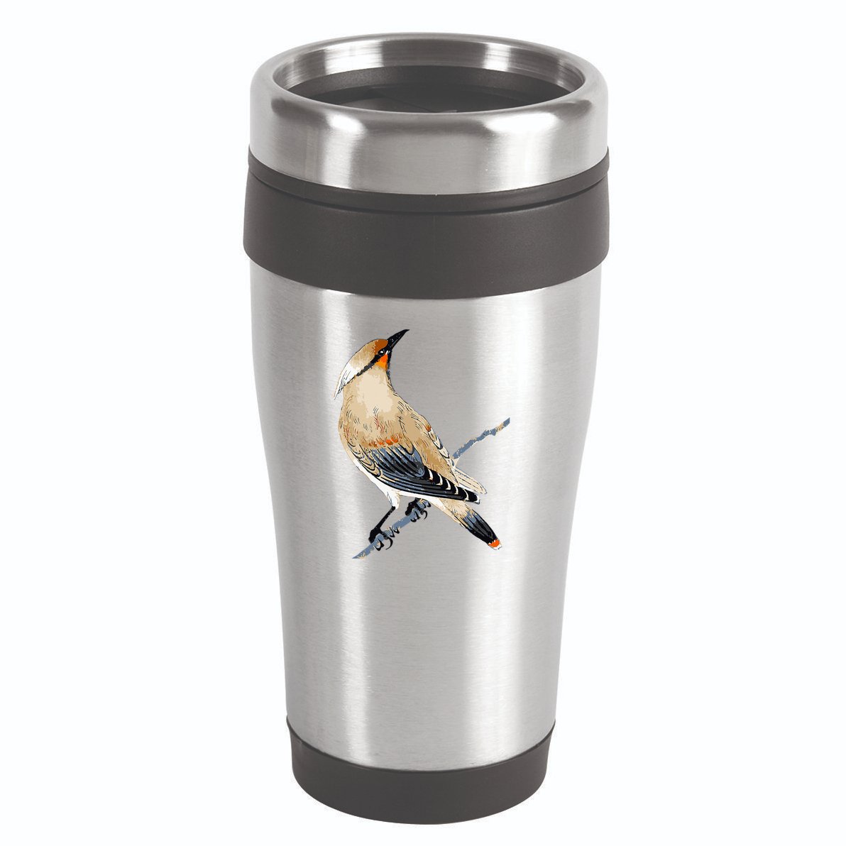 Cedar Waxwing Bird Ornithology Beautiful Songbird 16oz Travel Tumbler