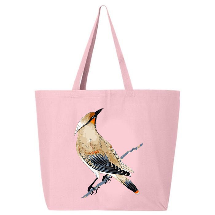 Cedar Waxwing Bird Ornithology Beautiful Songbird 25L Jumbo Tote