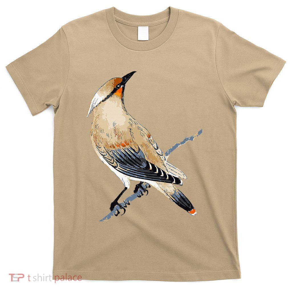 Cedar Waxwing Bird Ornithology Beautiful Songbird T-Shirt