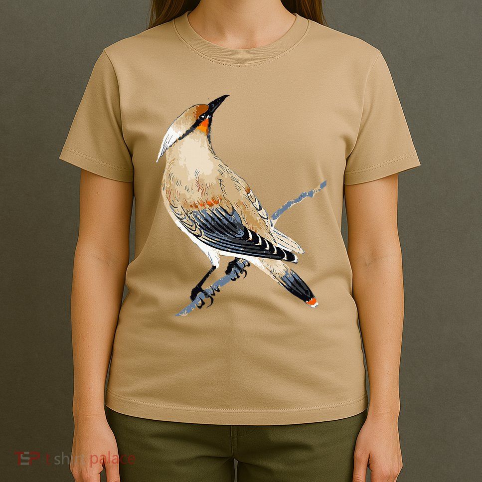 Cedar Waxwing Bird Ornithology Beautiful Songbird T-Shirt