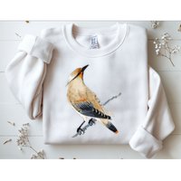 Cedar Waxwing Bird Ornithology Beautiful Songbird Sweatshirt