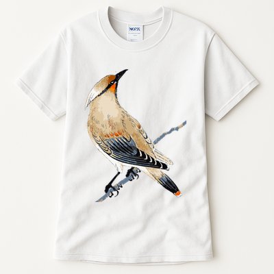 Cedar Waxwing Bird Ornithology Beautiful Songbird Tall T-Shirt