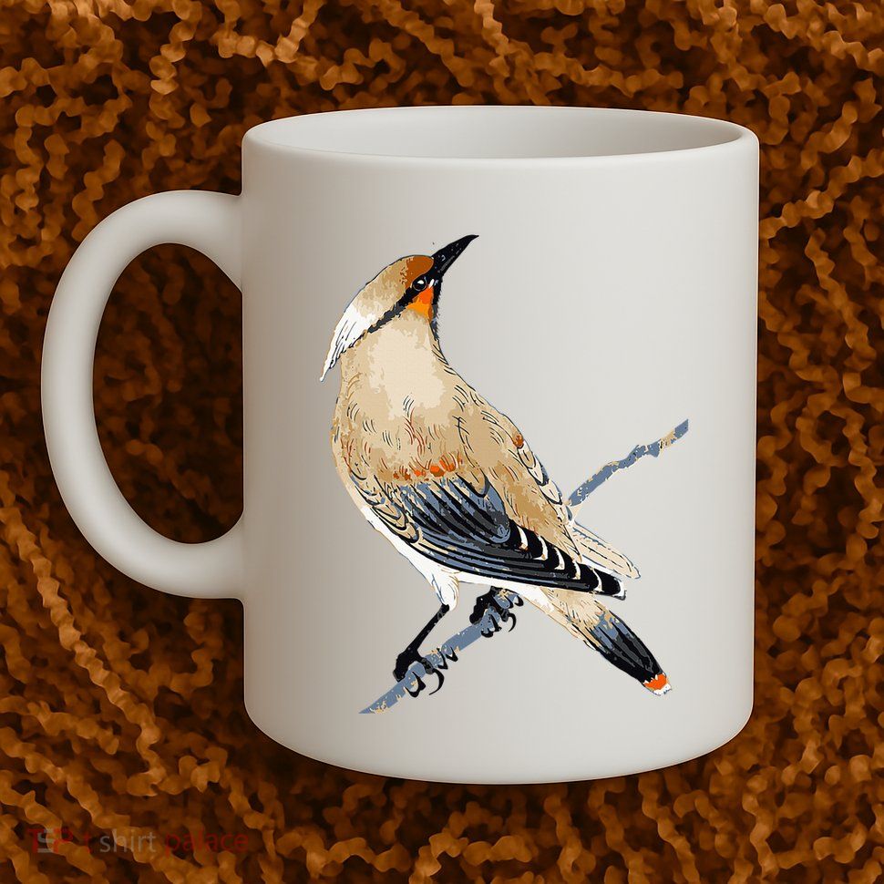 Cedar Waxwing Bird Ornithology Beautiful Songbird Mug