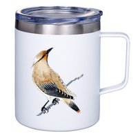 Cedar Waxwing Bird Ornithology Beautiful Songbird 12oz Stainless Steel Coffee Mug
