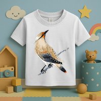 Cedar Waxwing Bird Ornithology Beautiful Songbird Toddler T-Shirt