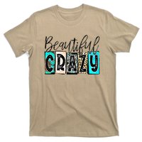 Crazy Women Beautiful Country Music Girl Western Leopard T-Shirt