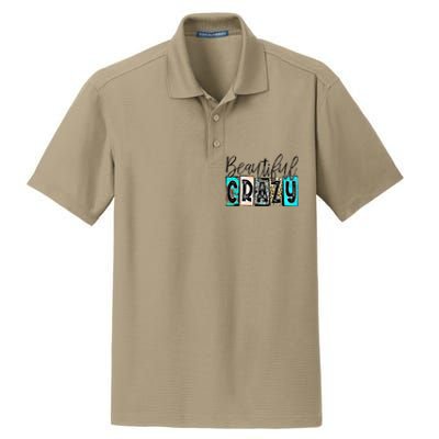 Crazy Women Beautiful Country Music Girl Western Leopard Dry Zone Grid Polo