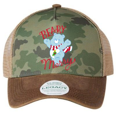 Christmas Wishes Bear Is Beary Merry Legacy Tie Dye Trucker Hat