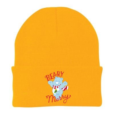 Christmas Wishes Bear Is Beary Merry Knit Cap Winter Beanie