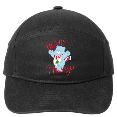 Christmas Wishes Bear Is Beary Merry 7-Panel Snapback Hat