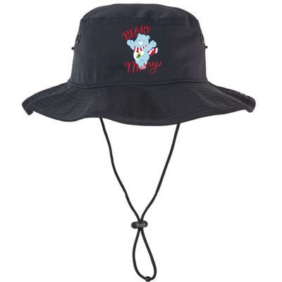 Christmas Wishes Bear Is Beary Merry Legacy Cool Fit Booney Bucket Hat