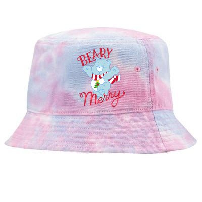 Christmas Wishes Bear Is Beary Merry Tie-Dyed Bucket Hat