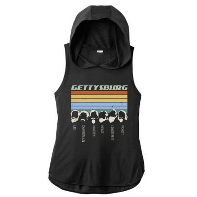 Civil Wars Beards Gettysburg Beard Gift Old School Ladies PosiCharge Tri-Blend Wicking Draft Hoodie Tank