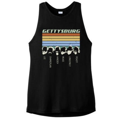 Civil Wars Beards Gettysburg Beard Gift Old School Ladies PosiCharge Tri-Blend Wicking Tank