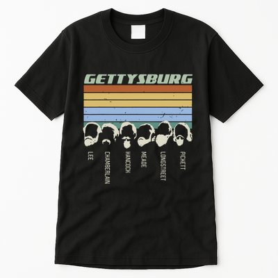 Civil Wars Beards Gettysburg Beard Gift Old School Tall T-Shirt