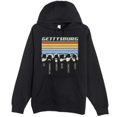 Civil Wars Beards Gettysburg Beard Gift Old School Premium Pullover Hoodie