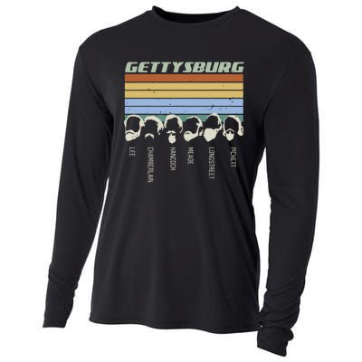 Civil Wars Beards Gettysburg Beard Gift Old School Cooling Performance Long Sleeve Crew