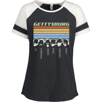 Civil Wars Beards Gettysburg Beard Gift Old School Enza Ladies Jersey Colorblock Tee