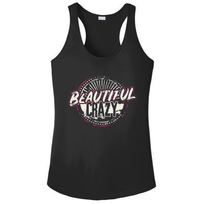 Crazy Women Beautiful Country Music Ladies PosiCharge Competitor Racerback Tank