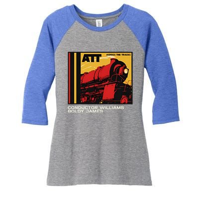 Conductor Williams Boldy James Women's Tri-Blend 3/4-Sleeve Raglan Shirt