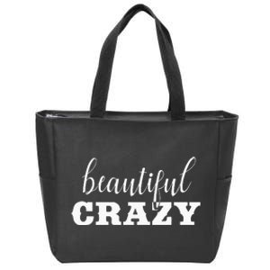 Crazy Women Beautiful Country Music Girl Design Idea Zip Tote Bag