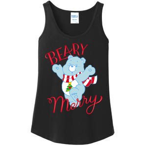 Christmas Wishes Bear Is Beary Merry Ladies Essential Tank