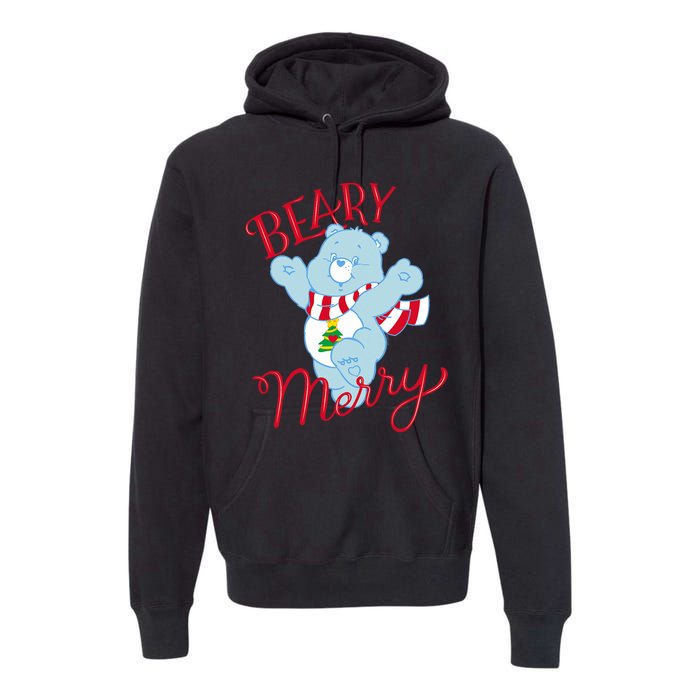 Christmas Wishes Bear Is Beary Merry Premium Hoodie