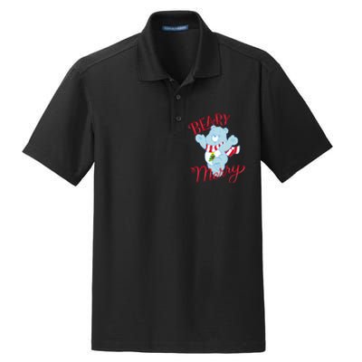 Christmas Wishes Bear Is Beary Merry Dry Zone Grid Polo