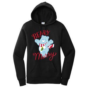 Christmas Wishes Bear Is Beary Merry Women's Pullover Hoodie