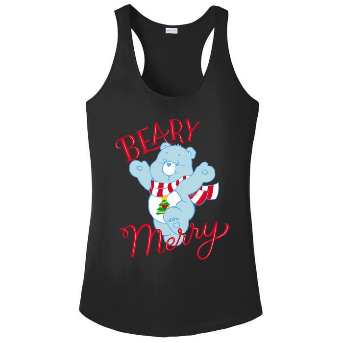 Christmas Wishes Bear Is Beary Merry Ladies PosiCharge Competitor Racerback Tank