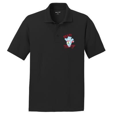 Christmas Wishes Bear Is Beary Merry PosiCharge RacerMesh Polo