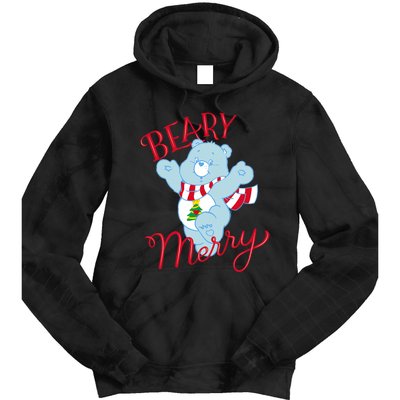 Christmas Wishes Bear Is Beary Merry Tie Dye Hoodie