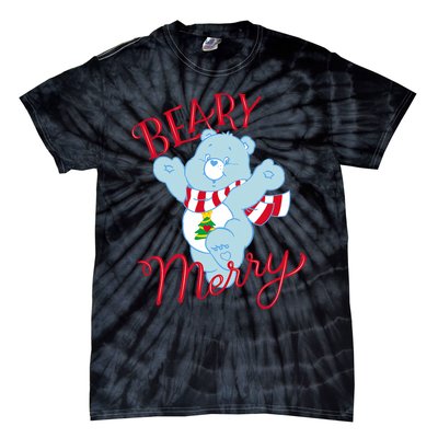 Christmas Wishes Bear Is Beary Merry Tie-Dye T-Shirt