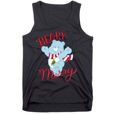 Christmas Wishes Bear Is Beary Merry Tank Top