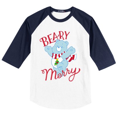 Christmas Wishes Bear Is Beary Merry Baseball Sleeve Shirt