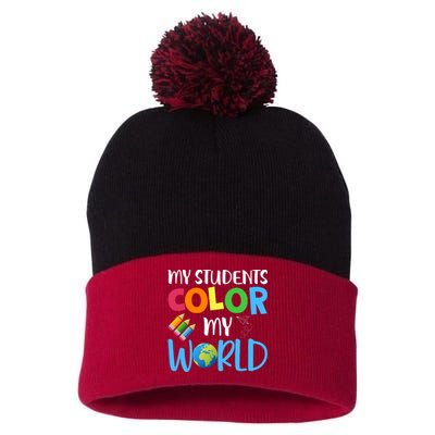 Color World Back To School Pom Pom 12in Knit Beanie