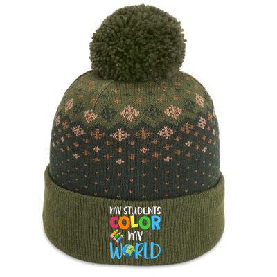 Color World Back To School The Baniff Cuffed Pom Beanie