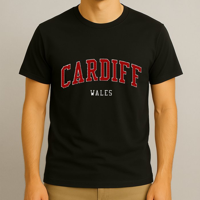 Cardiff Wales College University Style T-Shirt