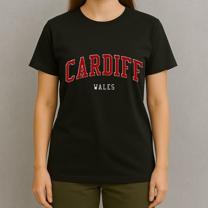 Cardiff Wales College University Style T-Shirt