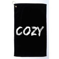 Cozy Word Golf Towel