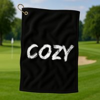 Cozy Word Golf Towel
