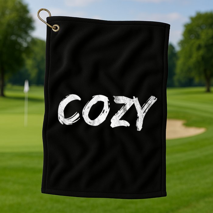 Cozy Word Golf Towel