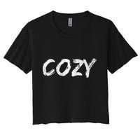 Cozy Word Women's Crop Top Tee